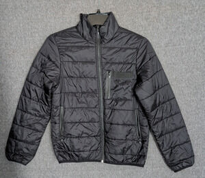 Topman Mens Quilted Puffer Jacket Small Black Lightweight Coat Chest 36-38